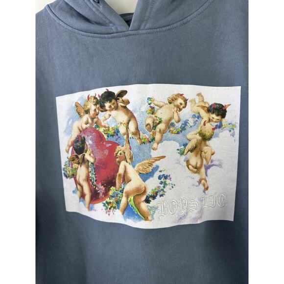 Boys Lie Hoodie Oversized One Size Long Sweatshirt Angels Cherub Graphic Print - Picture 15 of 16